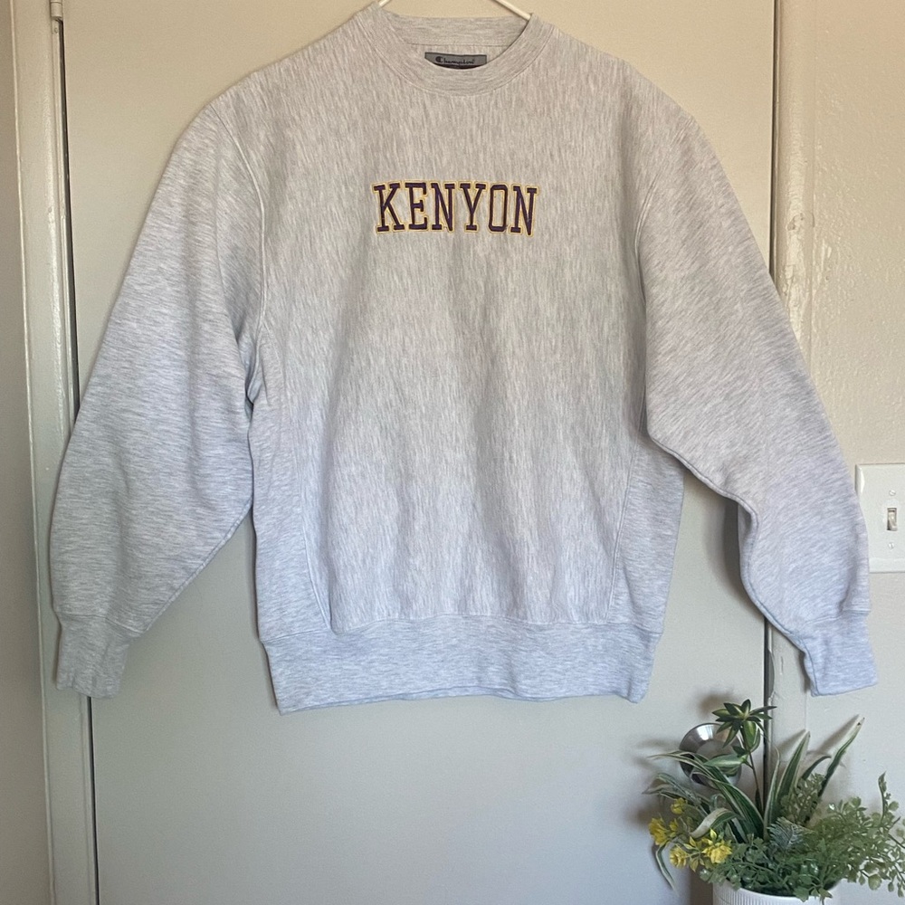 Champion Light Gray Crewneck Sweater men size m